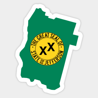 The Great Seal of the State of Jefferson Sticker